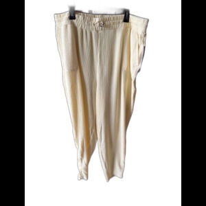 NWT Nine West Women's Plus Size 3X Active Pants Bright Yellow Pockets Bottom